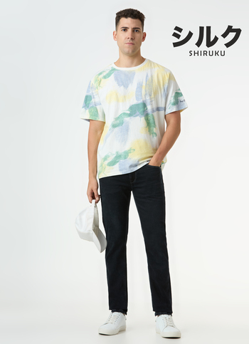 Men Black Low Rise Slim Fit Tapered Jeans