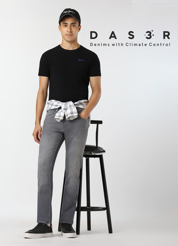 Men Grey Mid Rise Slim Fit Stretchable Jeans