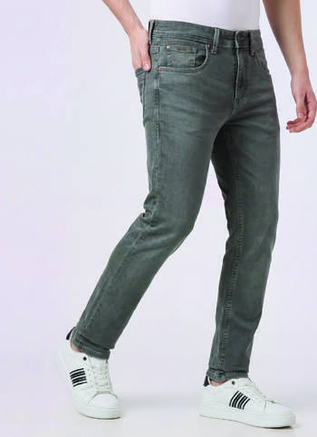 Men Grey Mid Rise Slim Fit Stretchable Jeans