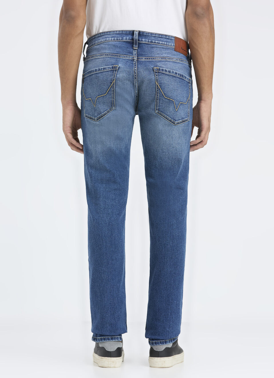 Men Blue Mid Rise Slim Fit Stretchable Jeans, , large image number 2