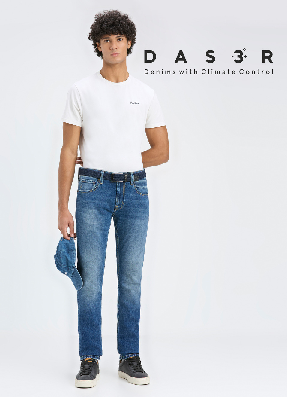 Men Blue Mid Rise Slim Fit Stretchable Jeans, , large image number 0