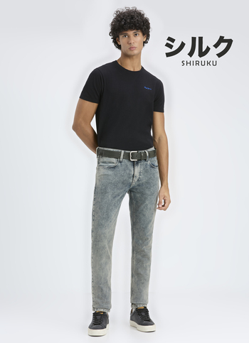 Men Grey Low Rise Slim Fit Tapered Jeans