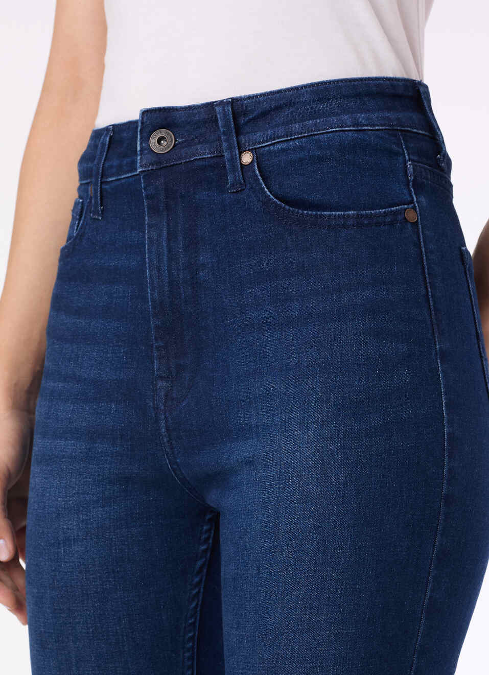 Women Dark Blue High Rise Skinny Fit Stretchable Jeans, , large image number 4