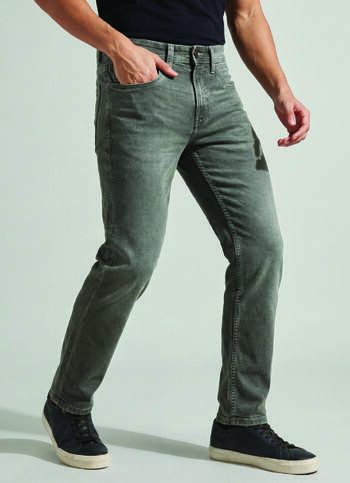 Men Grey Mid Rise Straight Fit Stretchable Jeans