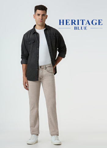 Men Beige Mid Rise Slim Fit Stretchable Jeans