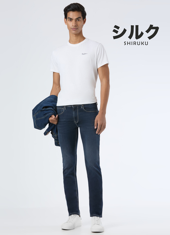 Men Blue Low Rise Slim Fit Tapered Jeans Stretchable Jeans
