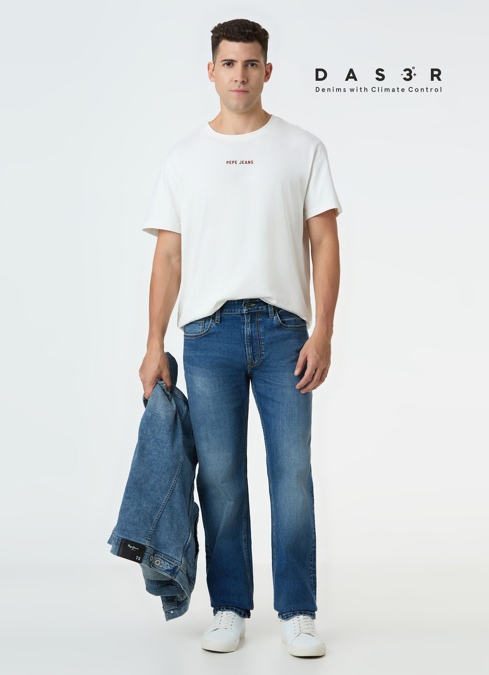 Men Blue Mid Rise Straight Fit Strechable Jeans, , large image number 0