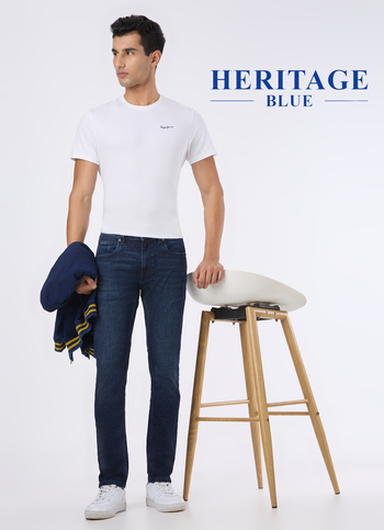 Men Blue Low Rise Slim Fit Tapered Stretchbale Jeans