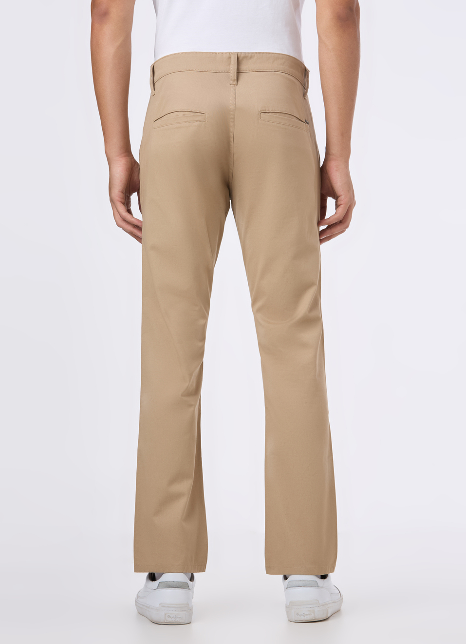 Men Khaki Mid Rise Straight Fit Chinos, , large image number 2