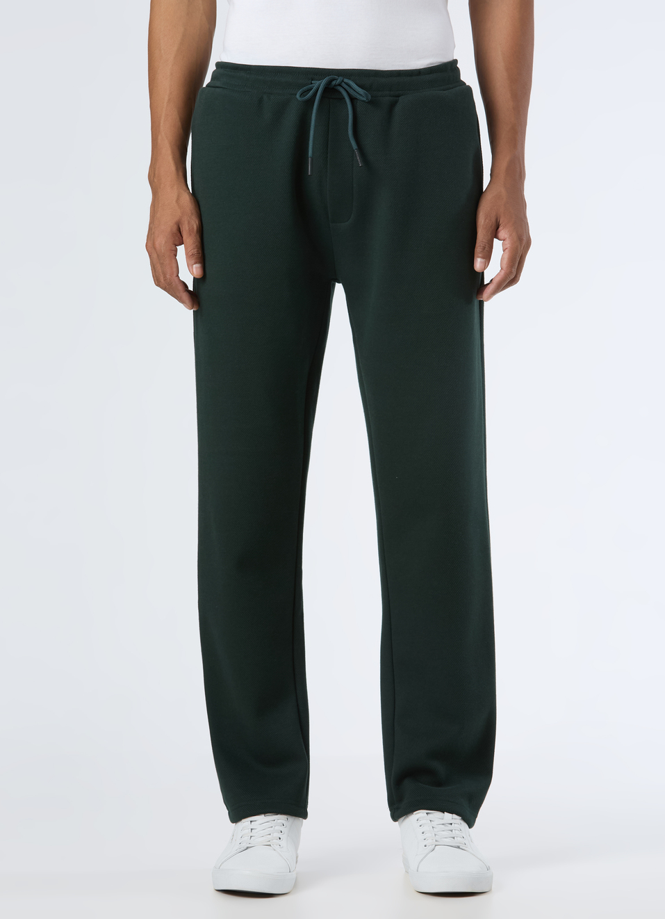 Men Green Mid Rise Straight Fit Sweatpant, , large image number 1