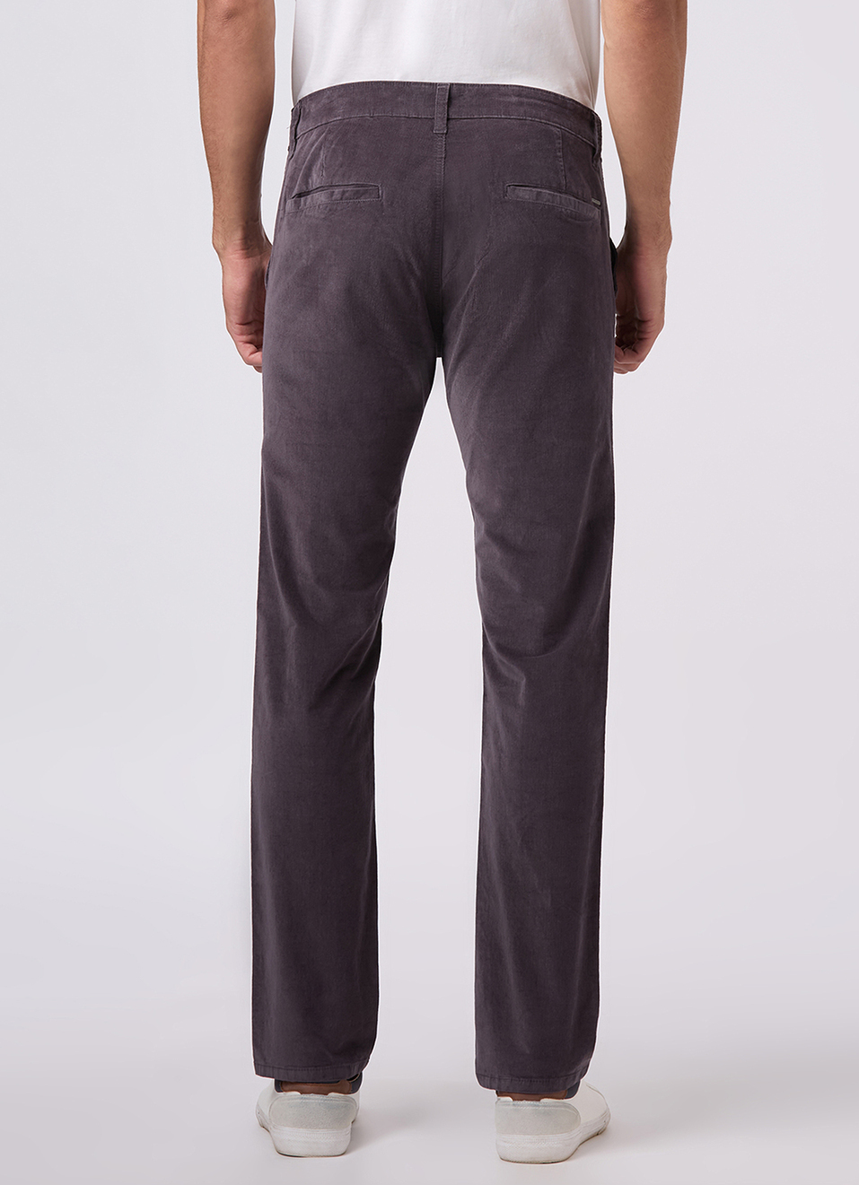 Men Grey Mid Rise Straight Fit Chinos, , large image number 3