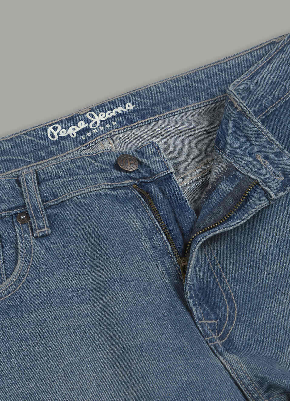 Men Blue Mid Rise Straight Fit Jeans, , large image number 5