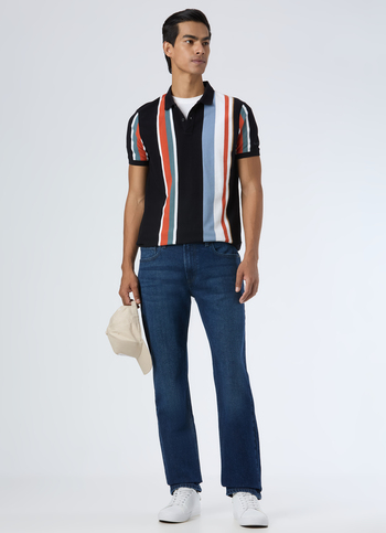 Men Blue Mid Rise Straight Fit Stretchable Jeans