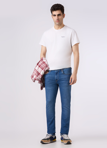 Men Blue Mid Rise Slim Fit Stretchable Jeans
