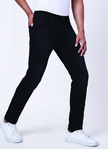 Men Black Mid Rise Slim Fit Stretchable Jeans