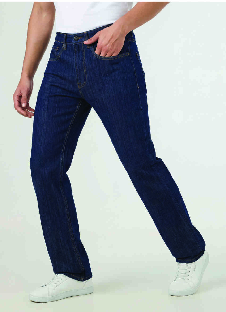 Men Raw Wash Mid Rise Bootcut Premium Jeans, , large image number 0