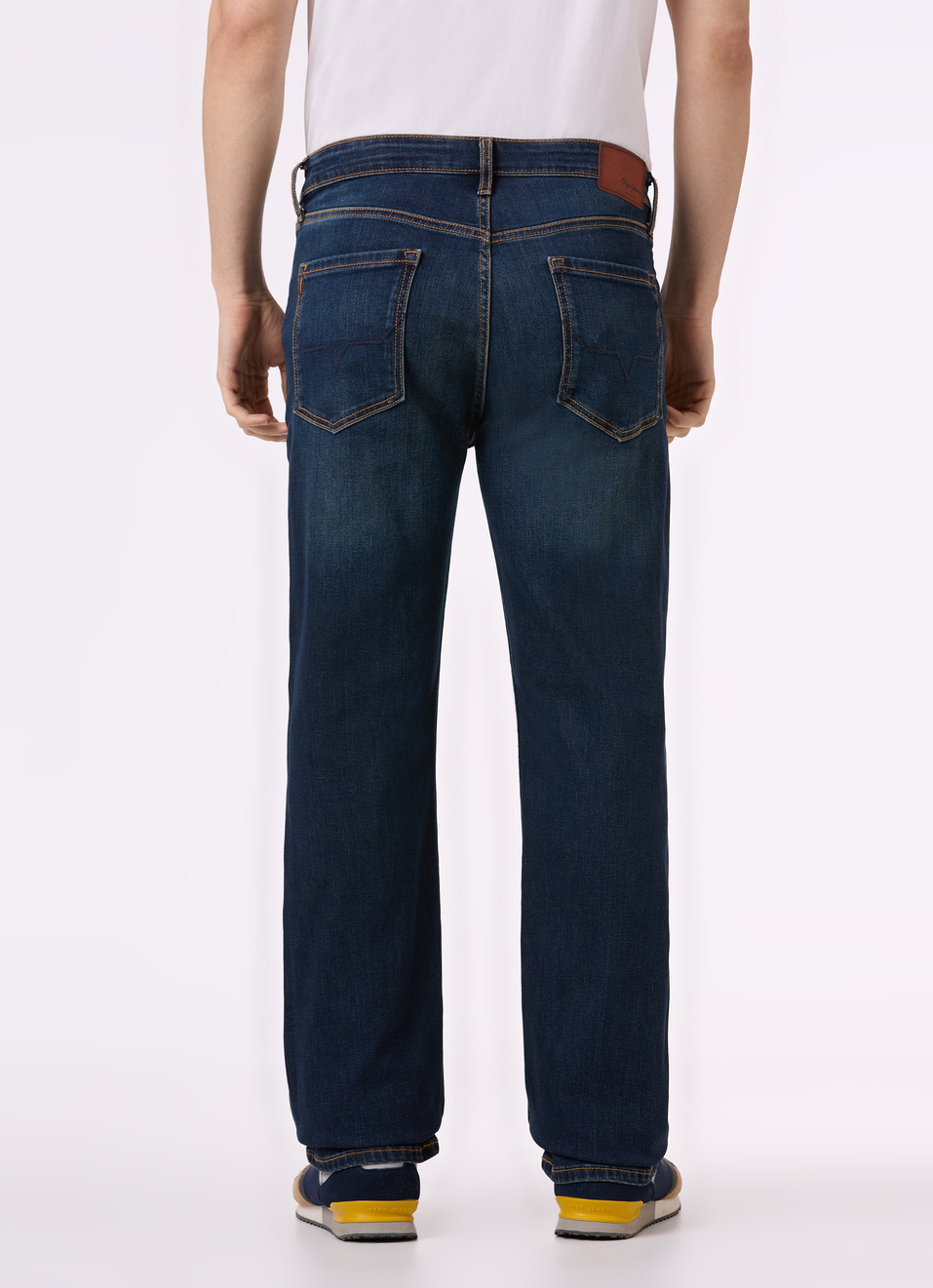 Men Blue Mid Rise Bootcut Stretchable Jeans, , large image number 2