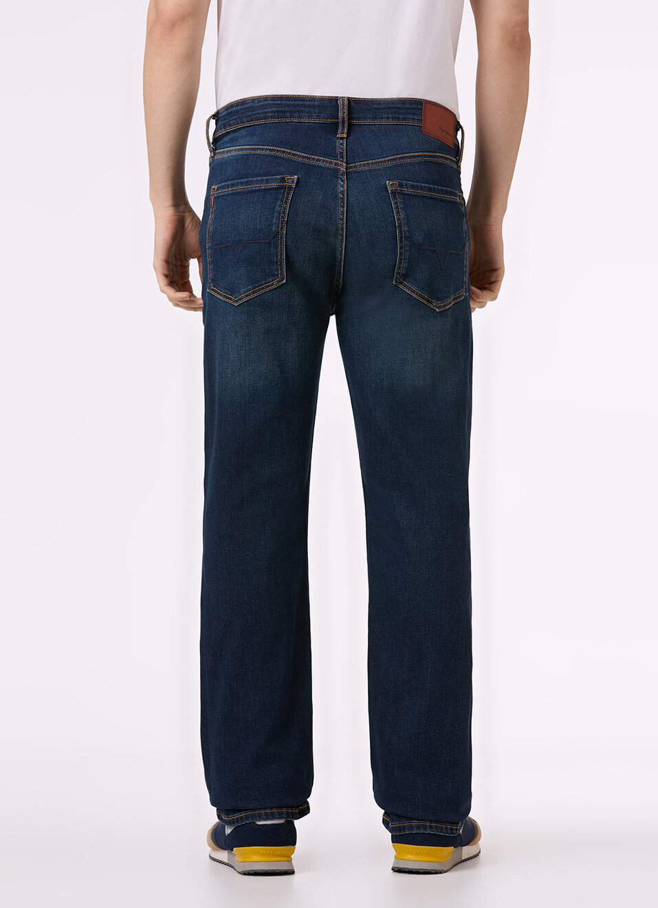 Men Blue Mid Rise Bootcut Stretchable Jeans, , large image number 5