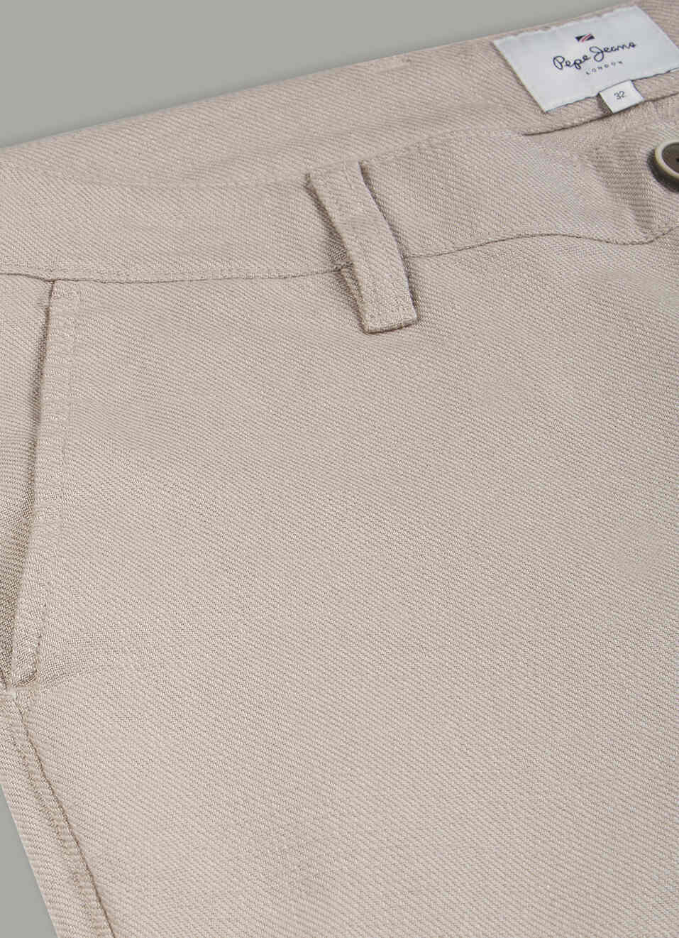 Men Beige Mid Rise Chinos Pants, , large image number 5