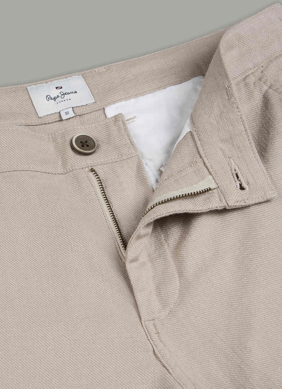 Men Beige Mid Rise Chinos Pants, , large image number 6