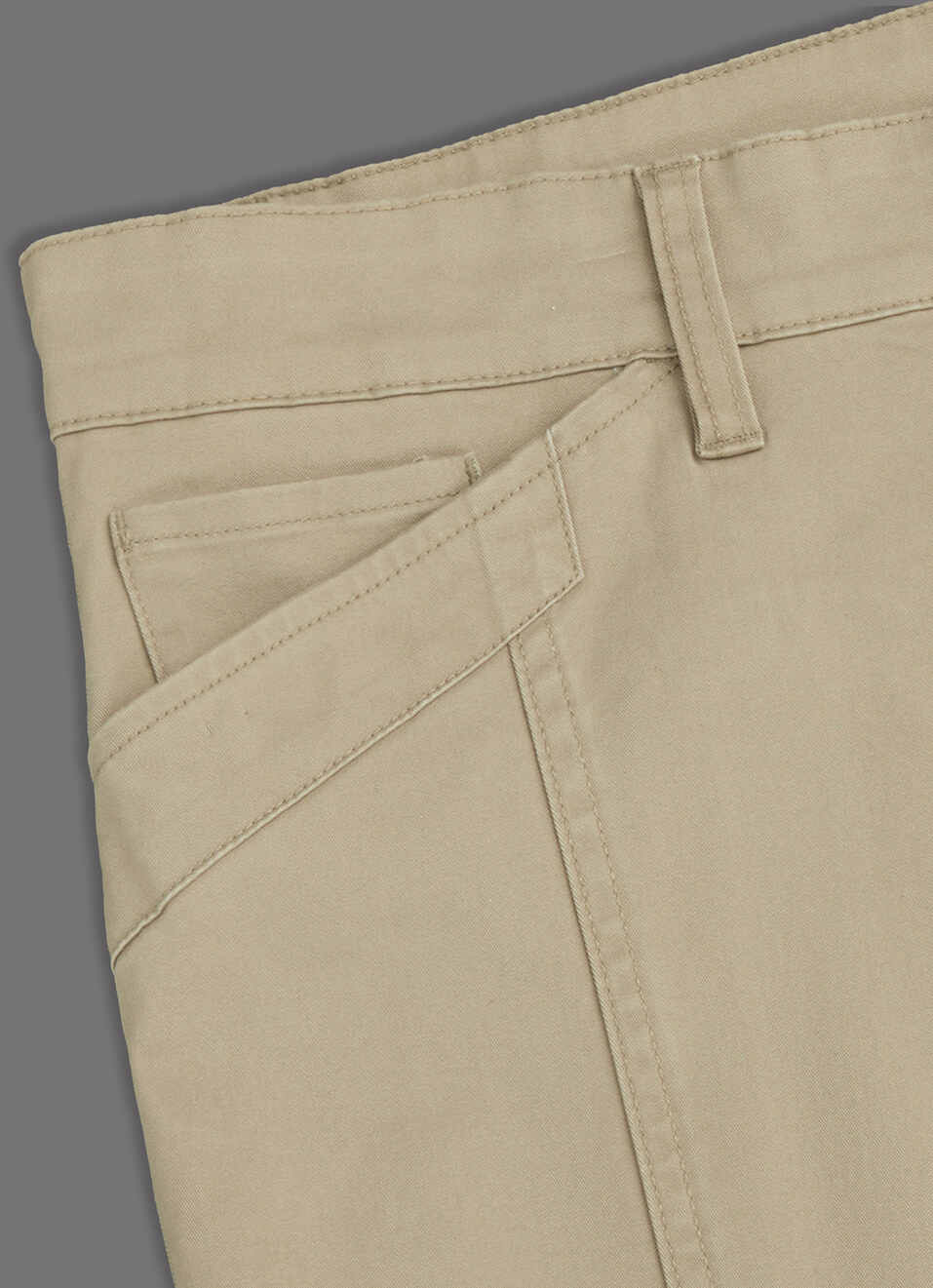 Men Khaki Beige Mid Rise Straight Fit Cargo Pants, , large image number 5