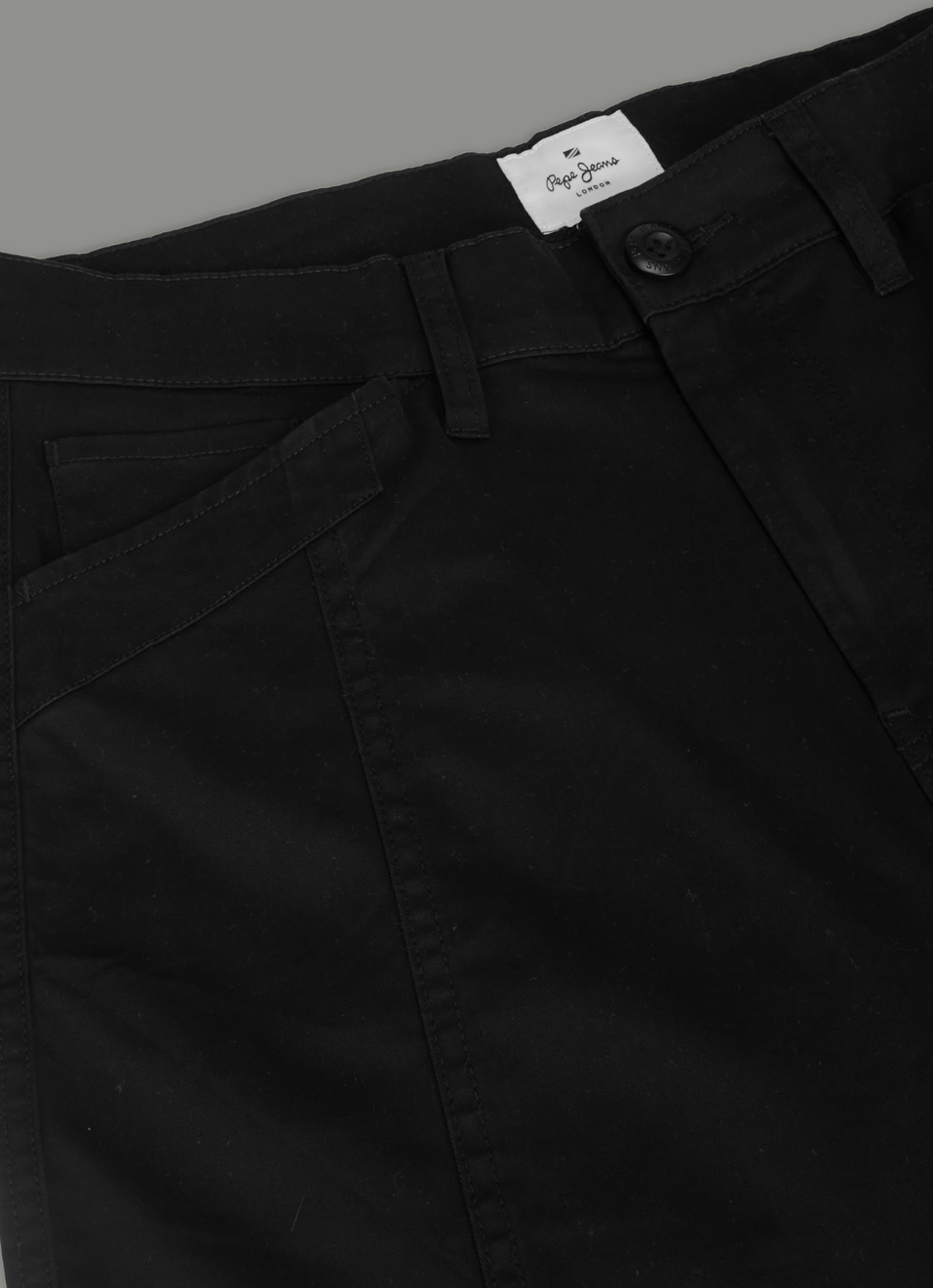 Men Black Solid Straight Fit Mid Rise Cargo Pants, , large image number 5