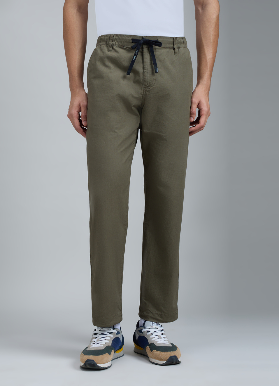 Men Olive Green Jogger Pants, , large image number 1