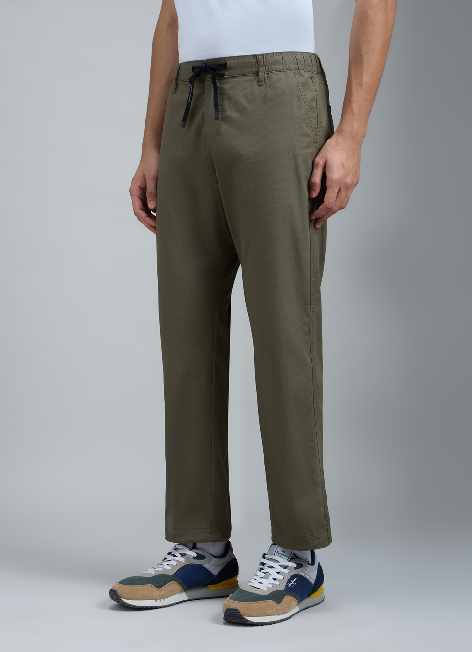 Men Olive Green Jogger Pants, , large image number 3