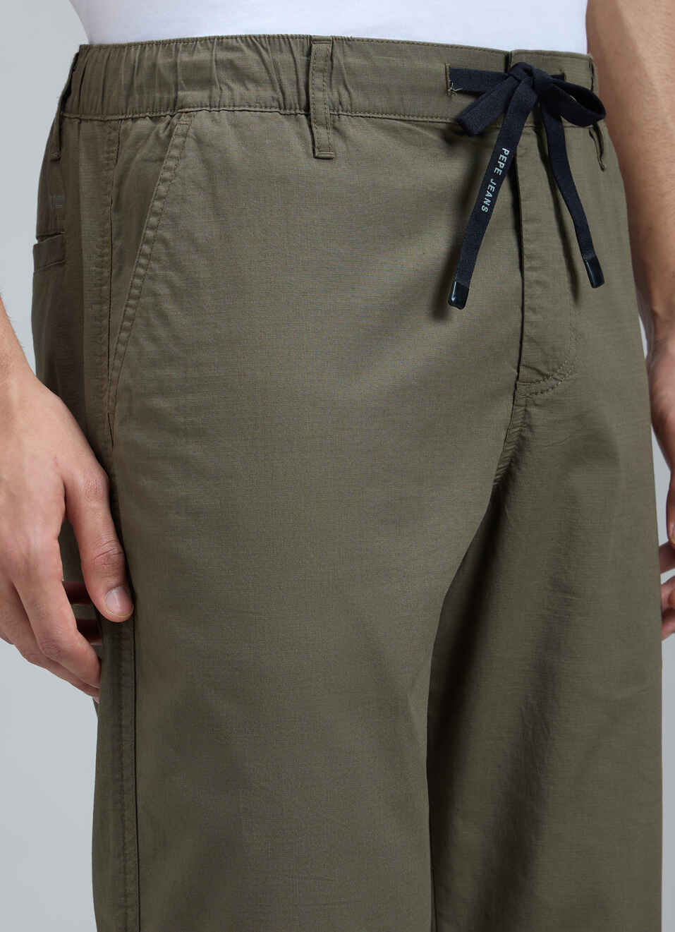 Men Olive Green Jogger Pants, , large image number 4