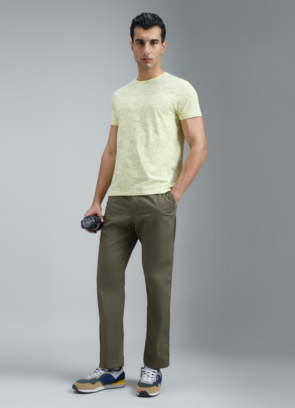 Men Olive Green Jogger Pants, , large image number 5