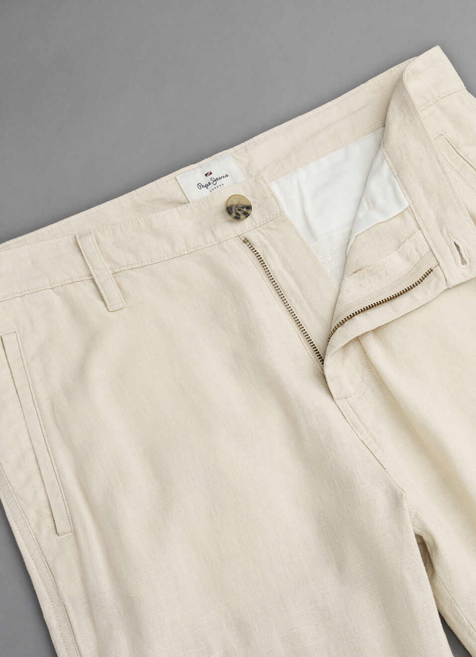 Men Beige Mid Rise Straight Fit Cargo Pants, , large image number 6