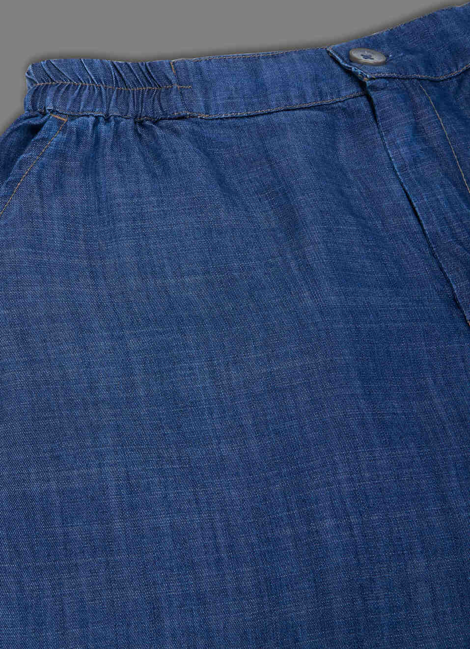 Women Blue Dark Used Wide Leg High Rise Pants, , large image number 5