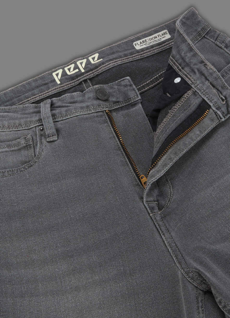 Women Grey Flared Fit High Rise Stretchable Jeans, , large image number 6