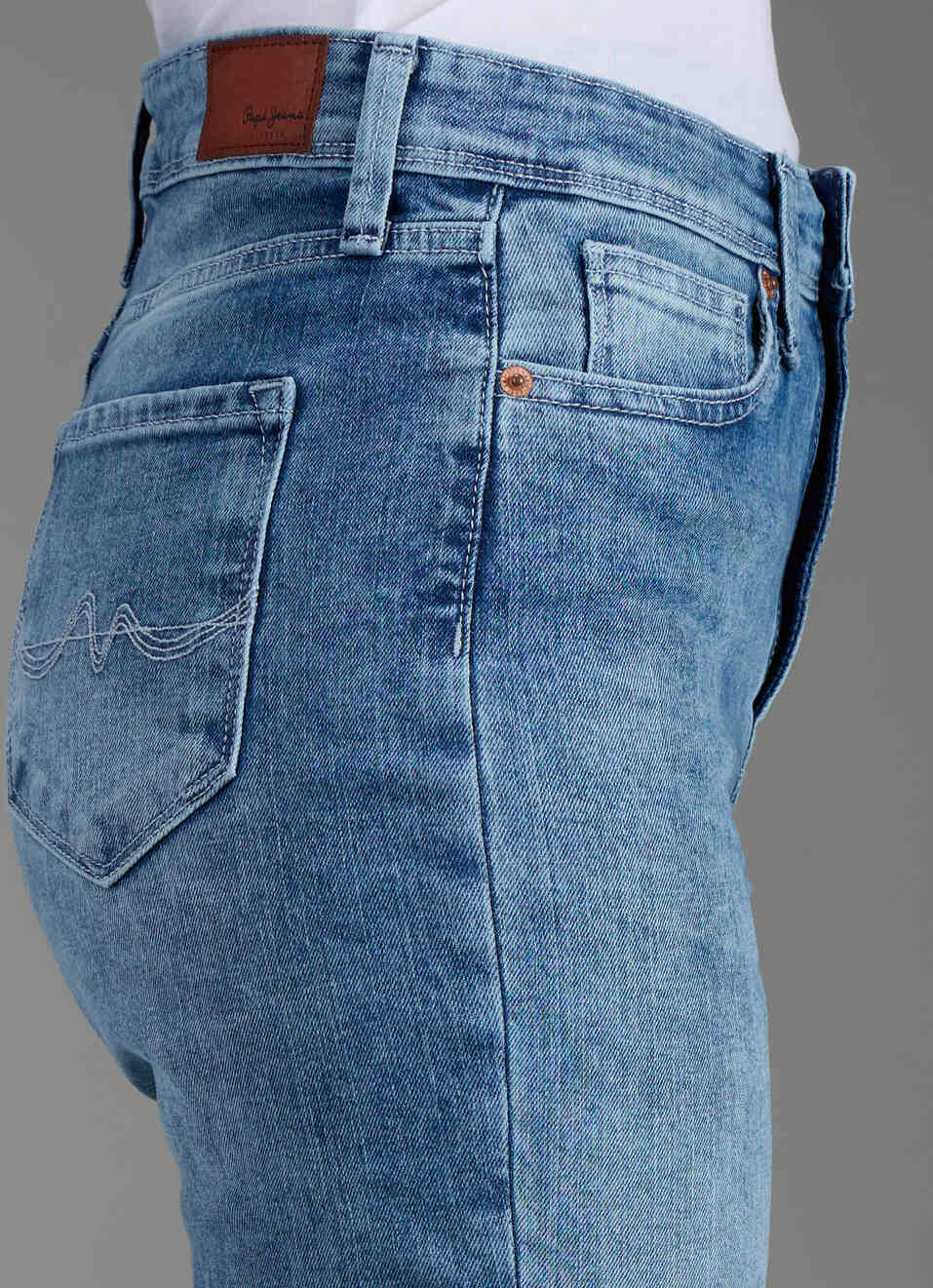 Women Blue Light Used Wide Leg Fit High Rise Stretchable Jeans, , large image number 4
