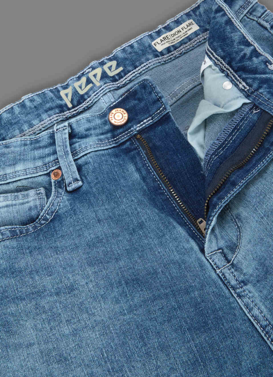 Women Blue Light Used Wide Leg Fit High Rise Stretchable Jeans, , large image number 6