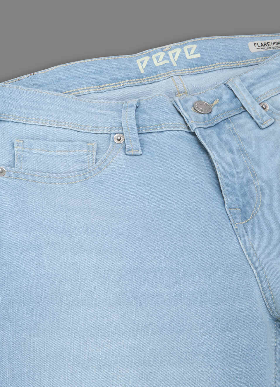 Women Blue Light Used Flared Fit Mid Rise Stretchable Jeans, , large image number 5