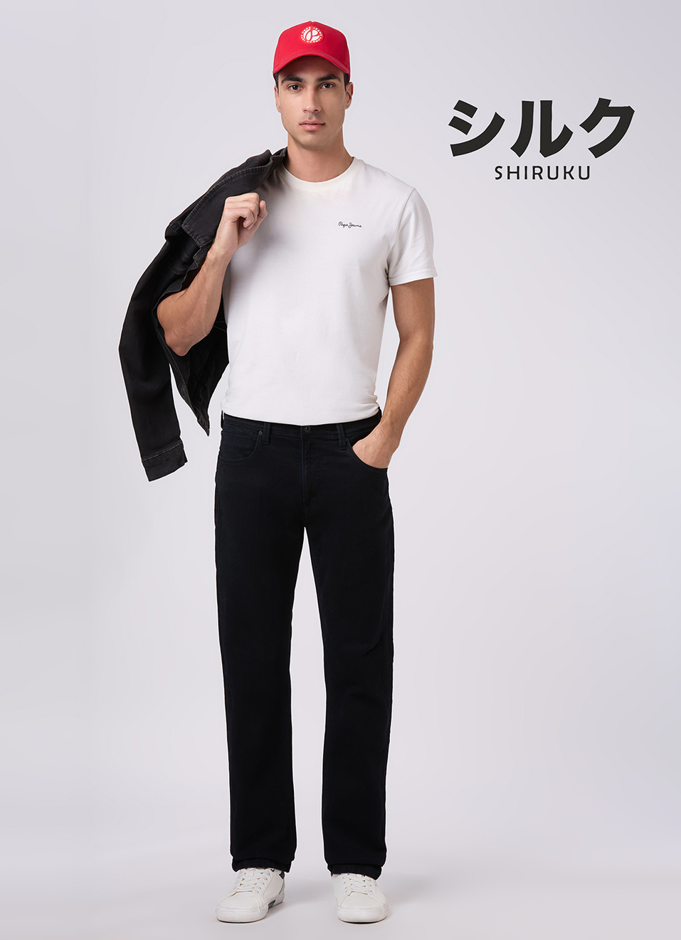 Men Black Mid Rise Slim Fit Textured Jeans, , large image number 1