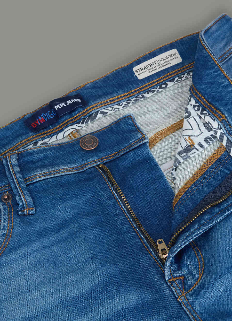 Men Blue Medium Used Straight Fit Mid Rise Stretchable Jeans, , large image number 6