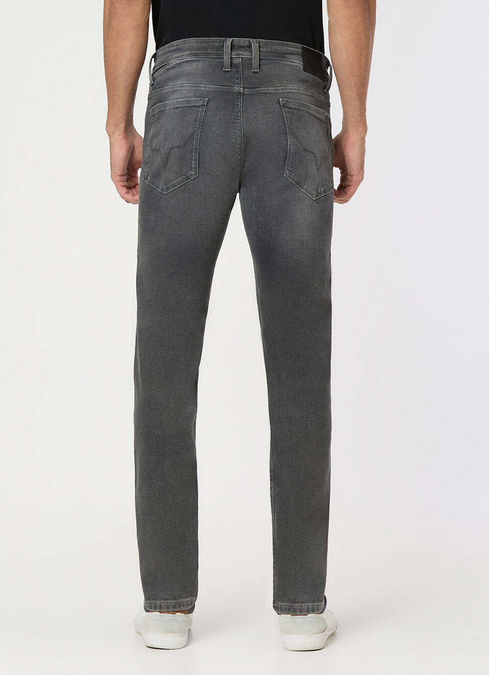 Men Grey Low Rise Slim Fit Powerflex Jeans, , large image number 3