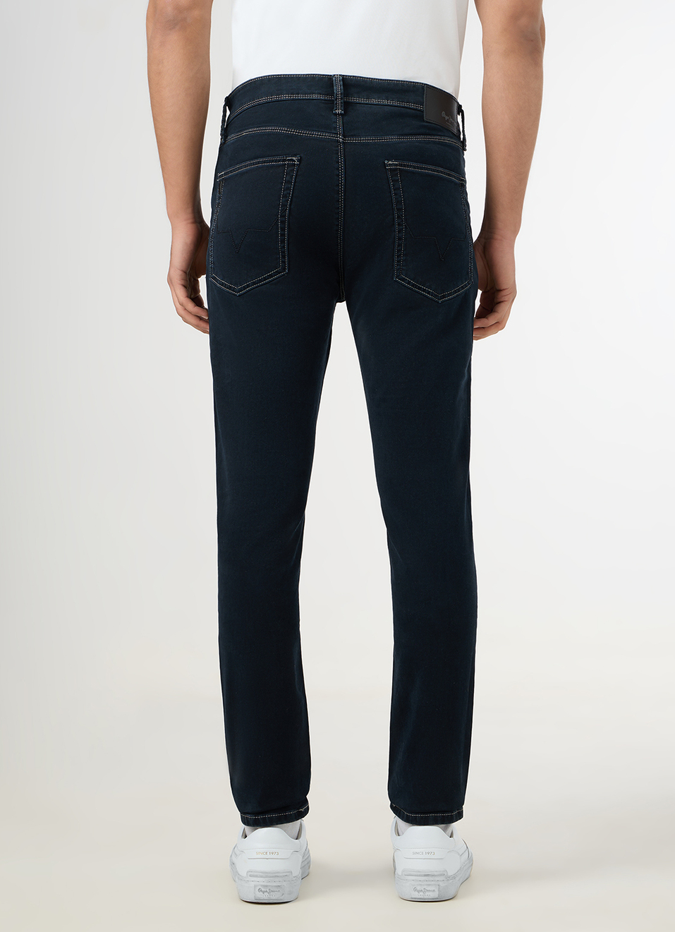 Men Black Mid Rise Slim Fit Stretchable Jeans, , large image number 3