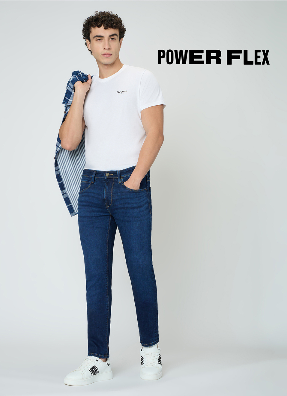 Men Blue Slim Fit Mid Rise Stretchable Jeans, , large image number 1