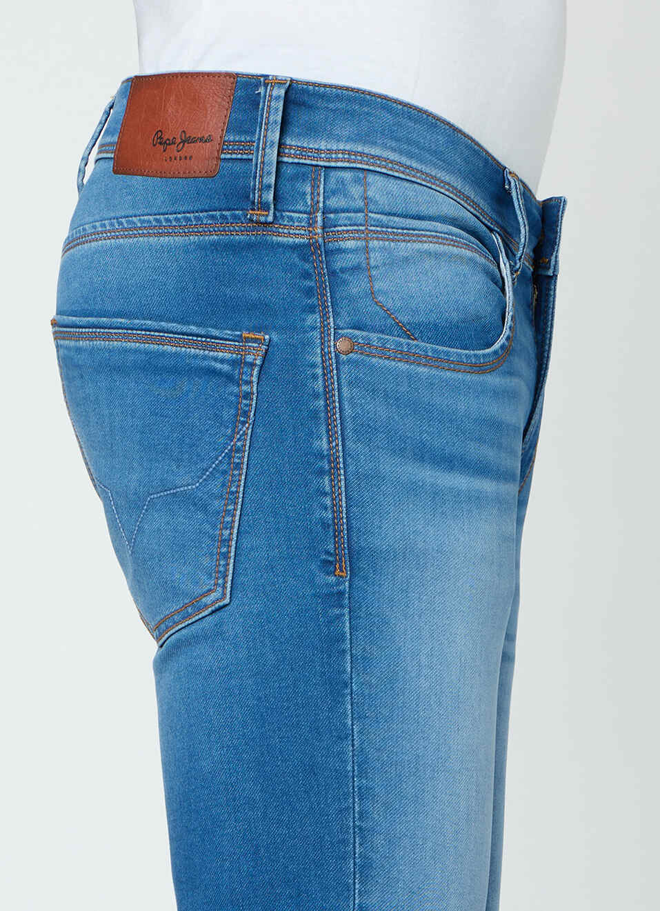 Men Blue Slim Fit Stretchable Jeans, , large image number 4
