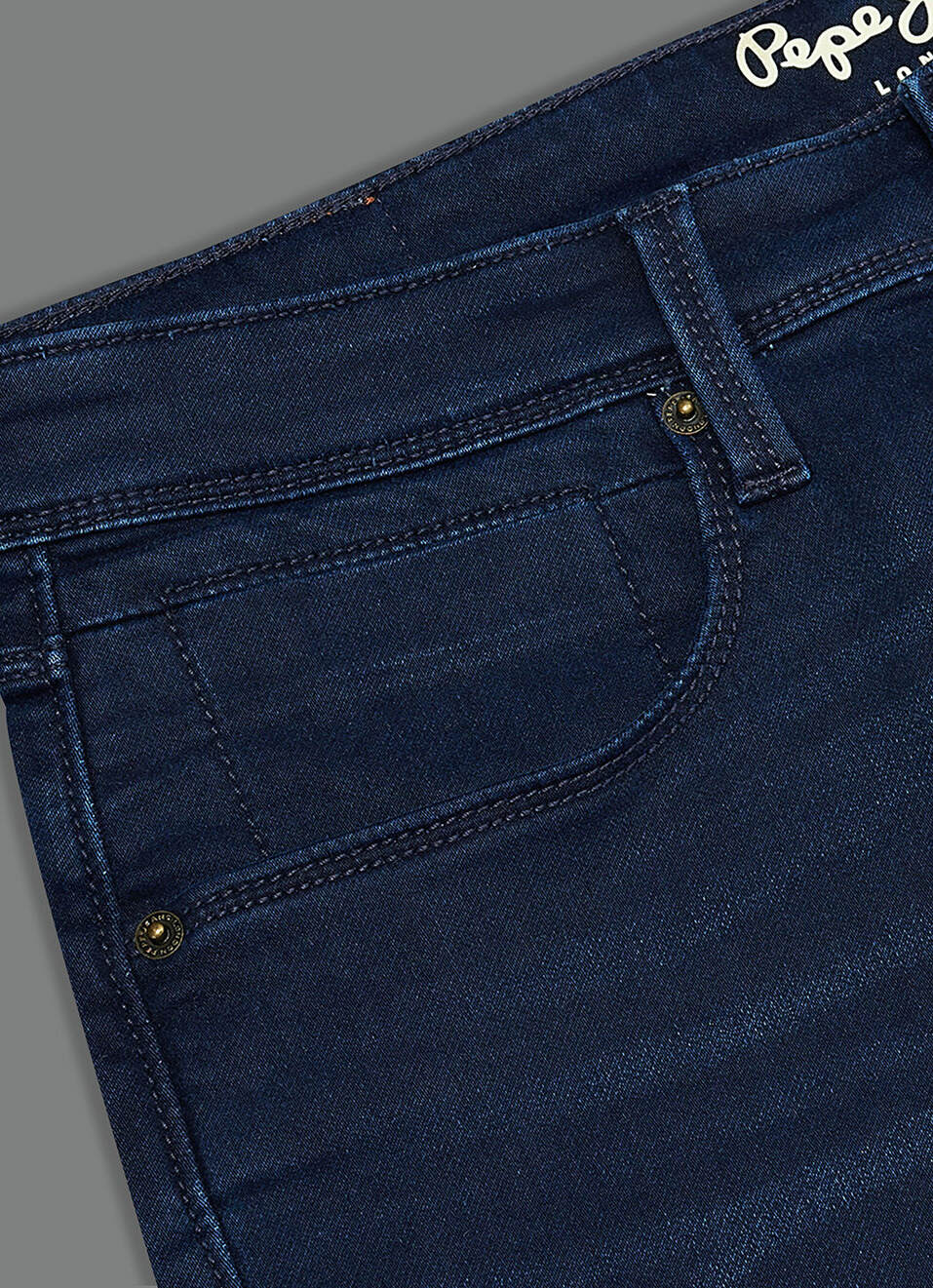 Men Dark Bule Mid Rise Straight Fit Jeans, , large image number 5