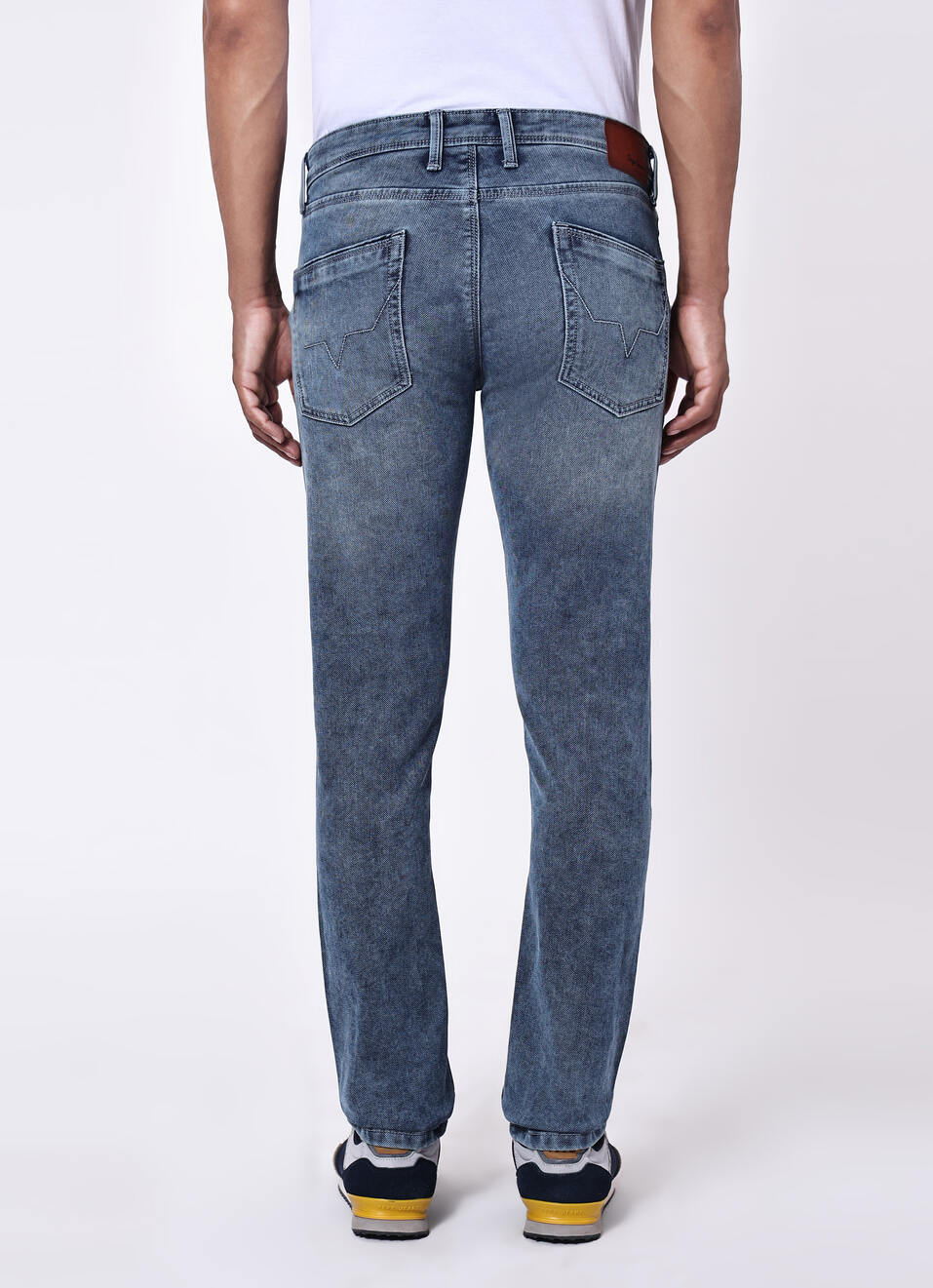 Men Blue Slim Fit Low Rise Stretchable Jeans, , large image number 2