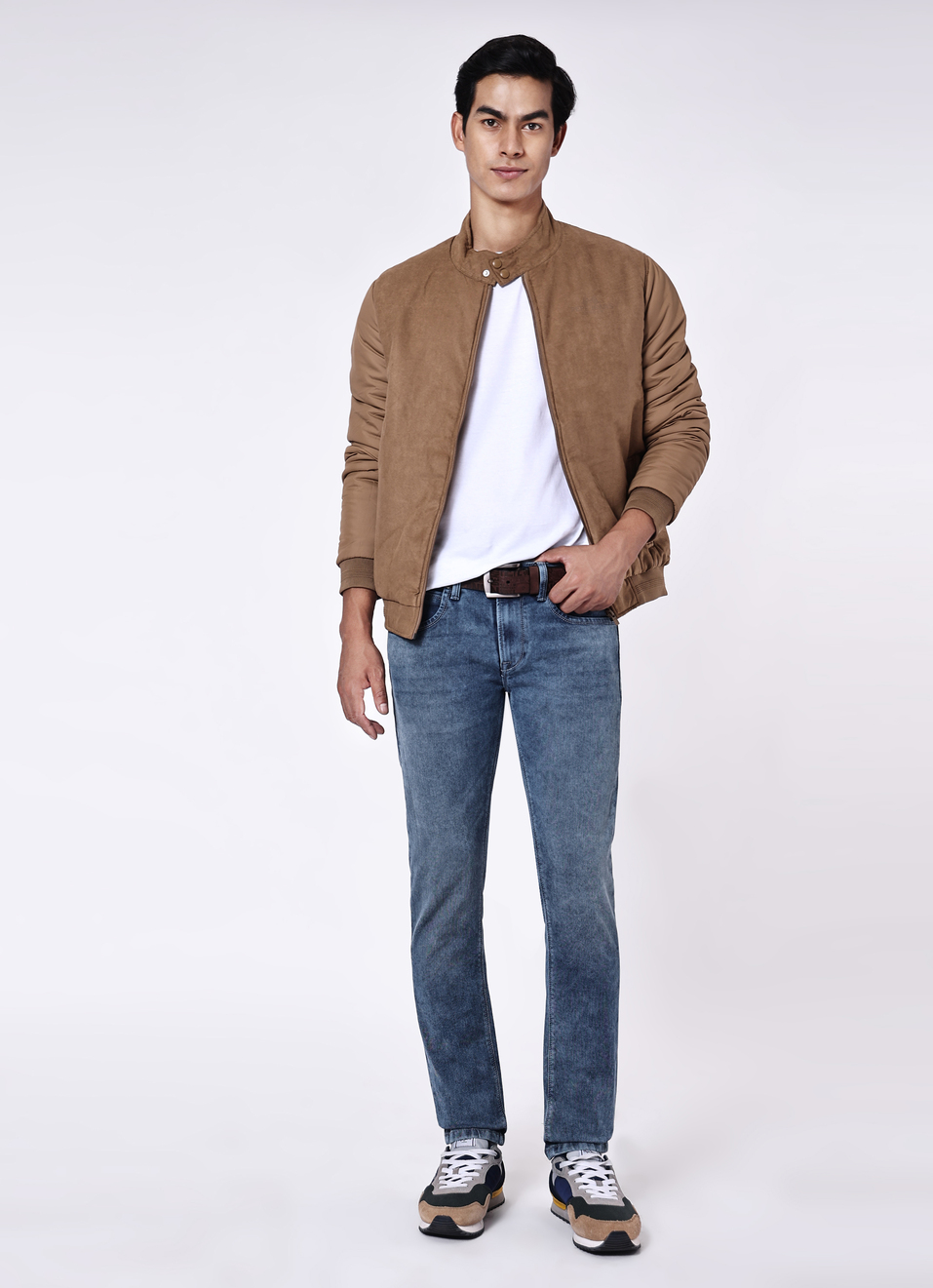 Men Blue Slim Fit Low Rise Stretchable Jeans, , large image number 5