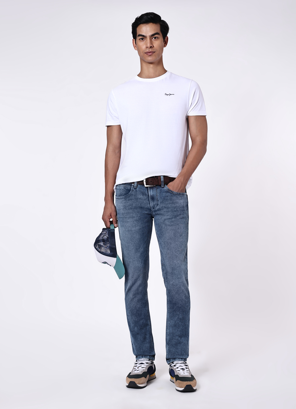 Men Blue Slim Fit Low Rise Stretchable Jeans, , large image number 0