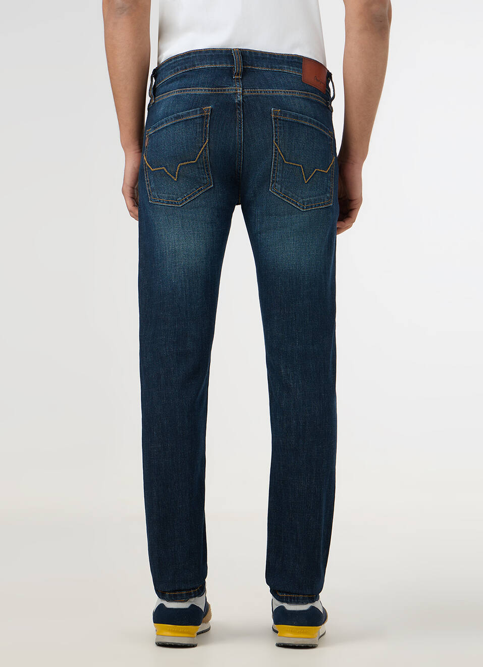 Men Blue Low Rise Slim Fit Stretchable Jeans, , large image number 3