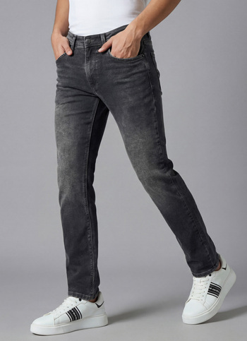 Men Black Slim Fit Stretchable Jeans