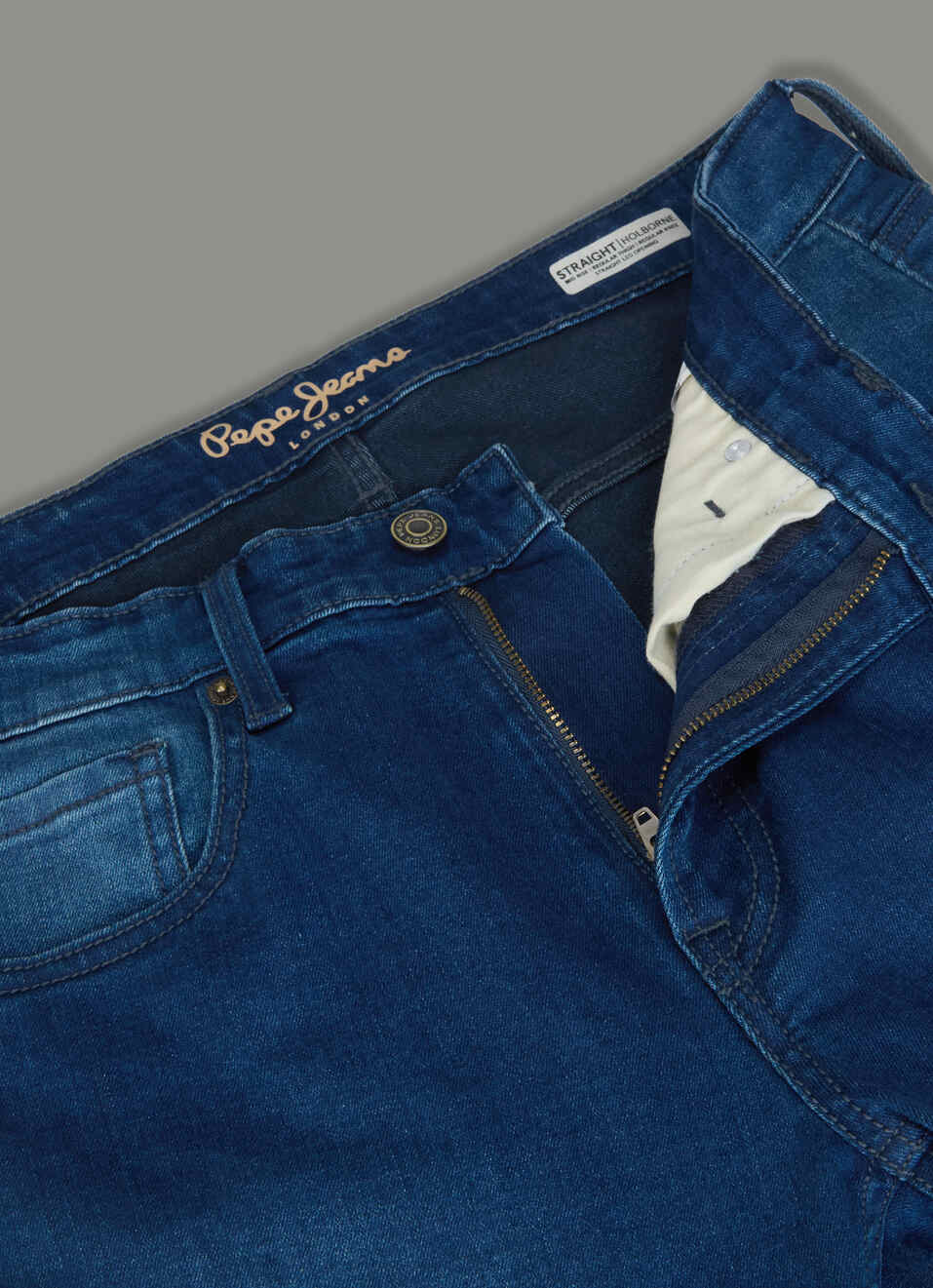 Men Blue Dark Used Straight Fit Mid Rise Stretchable Jeans, , large image number 6