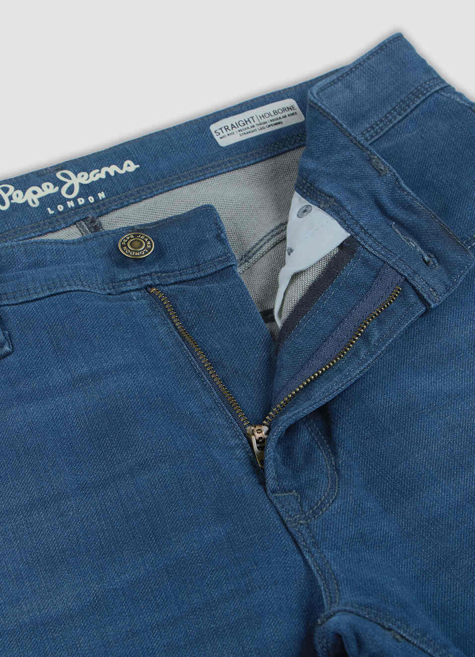 Men Blue Straight Fit Stretchable Jeans, , large image number 5